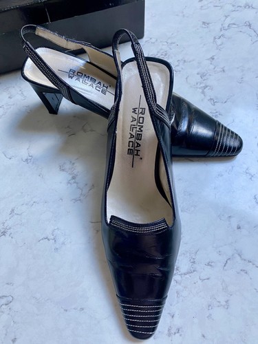 Black slingback enclosed toe - black,